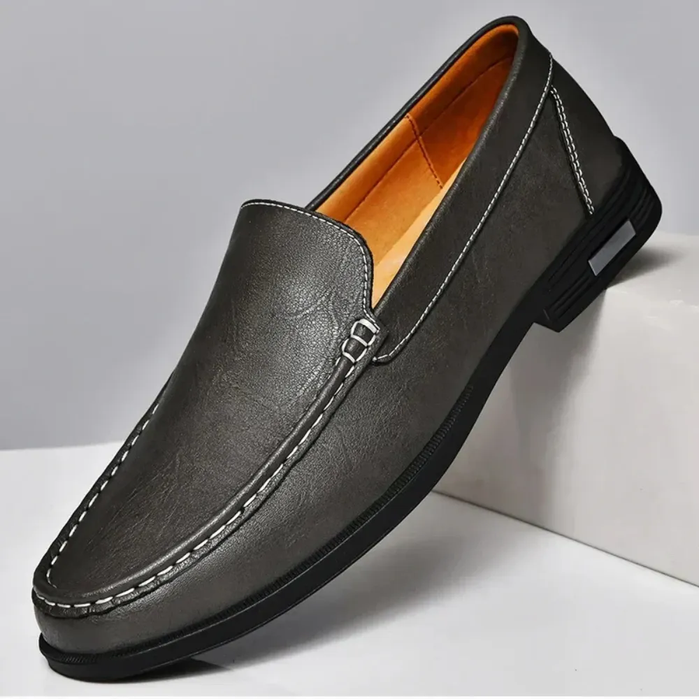 Aldo - Slip On Leather Loafers