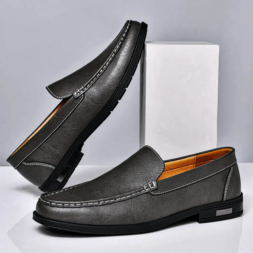 Aldo - Slip On Leather Loafers