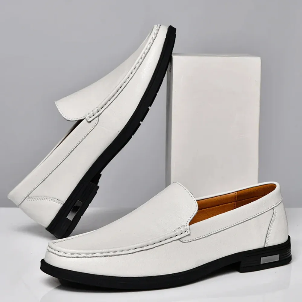 Aldo - Slip On Leather Loafers