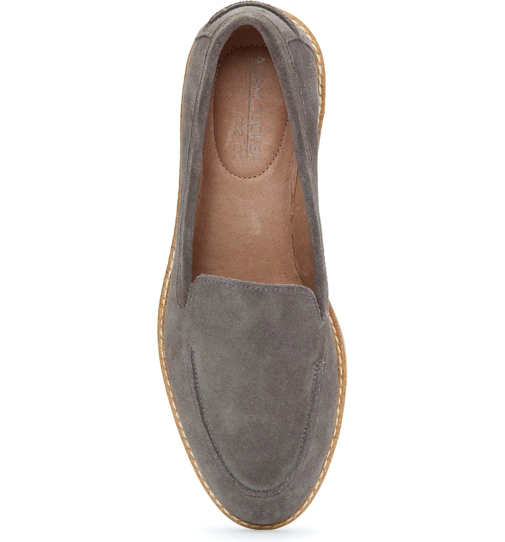 Athens Grey Suede Wedge Loafer Adam Tucker