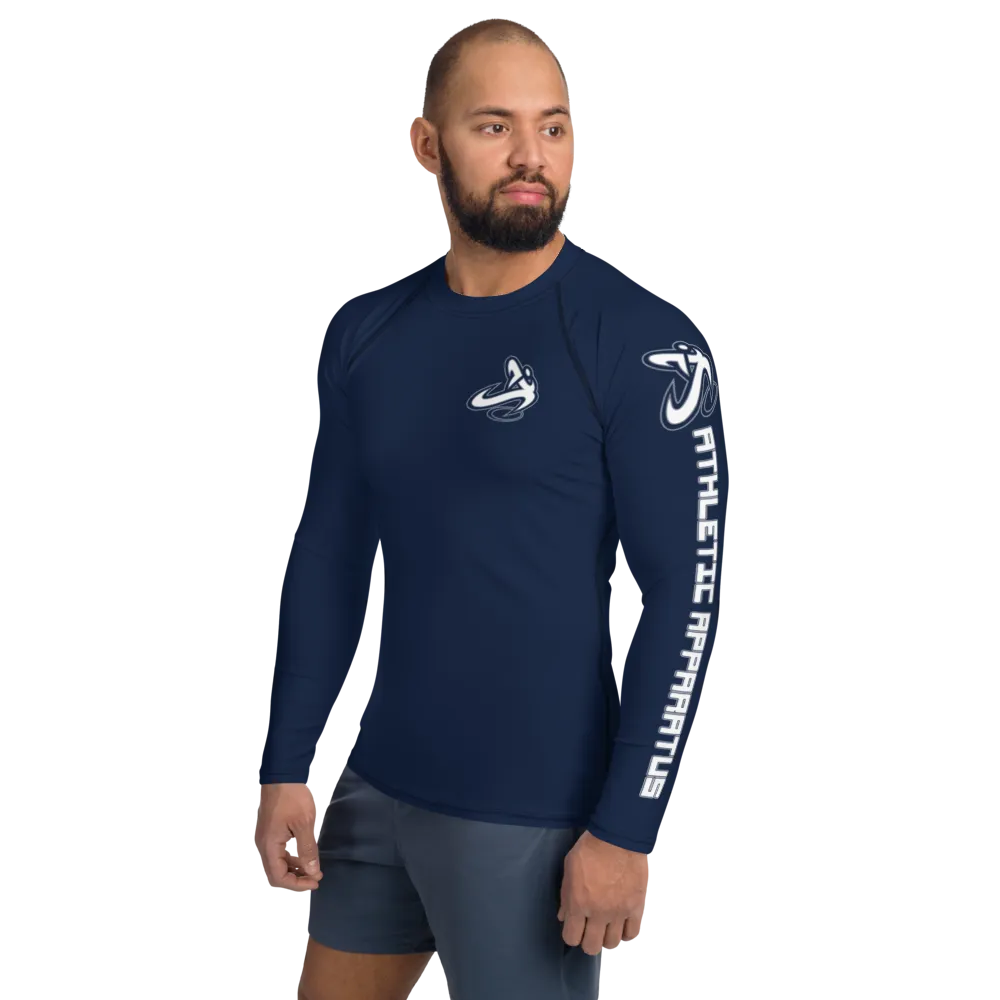 Athletic Apparatus Navy White logo Men's Rash Guard