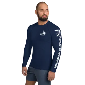 Athletic Apparatus Navy White logo Men's Rash Guard