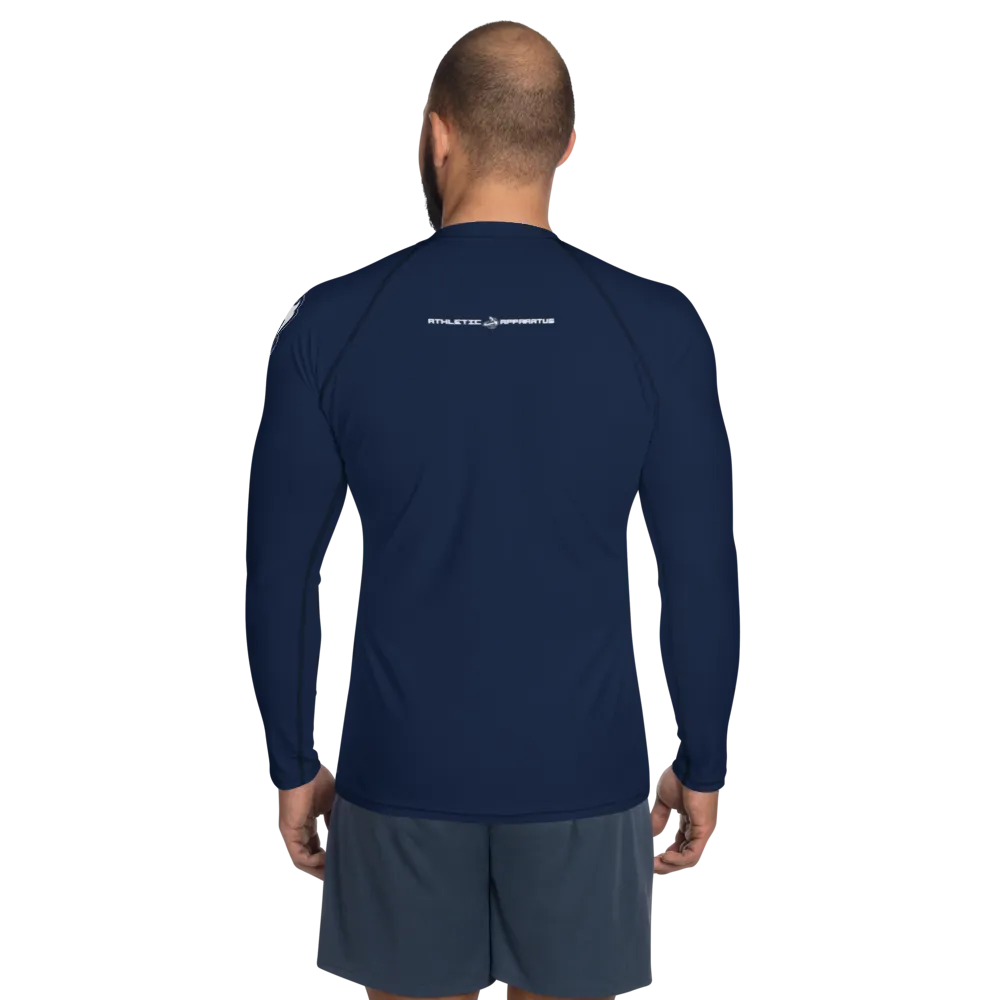Athletic Apparatus Navy White logo Men's Rash Guard