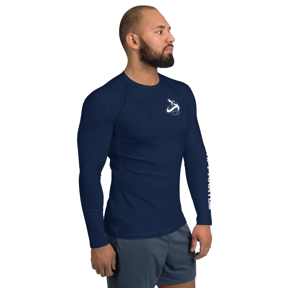 Athletic Apparatus Navy White logo Men's Rash Guard