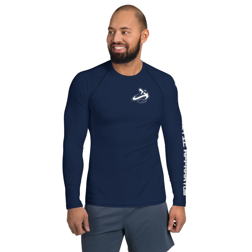Athletic Apparatus Navy White logo Men's Rash Guard