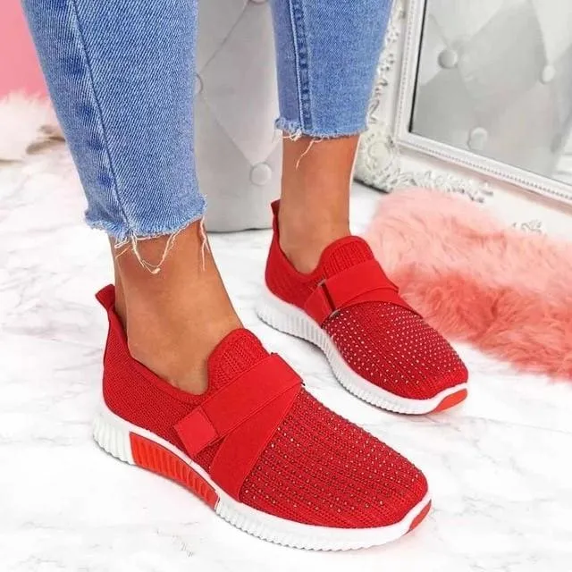 Avery Sneakers - Breathable And Light Crystal Sneakers