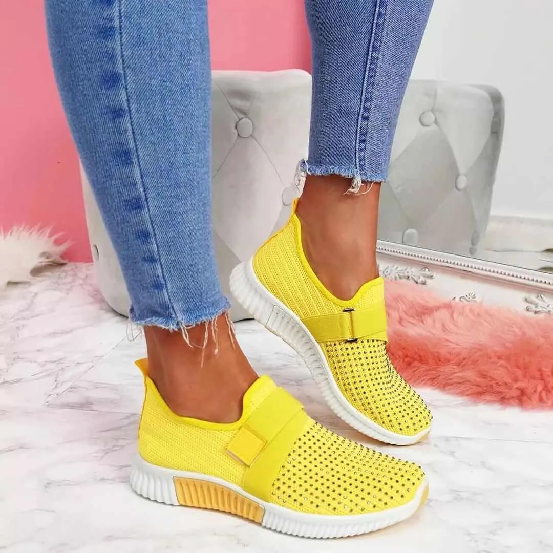 Avery Sneakers - Breathable And Light Crystal Sneakers