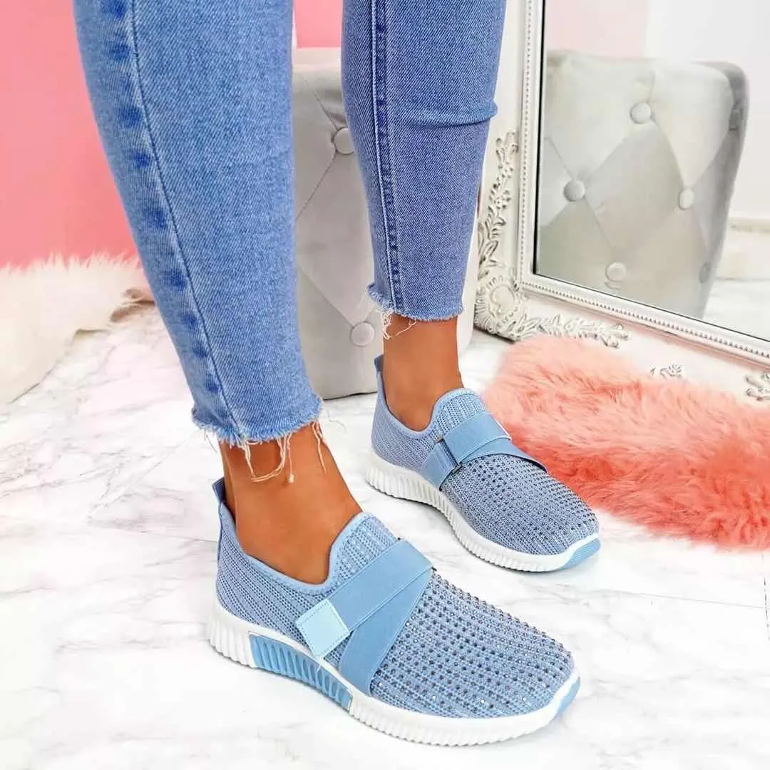 Avery Sneakers - Breathable And Light Crystal Sneakers