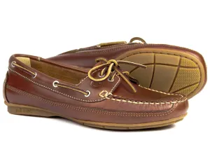 BAHAMA Ladies Bahama Saddle Leather Deck Shoe by Orca Bay