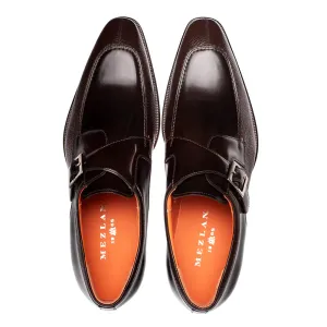 Brown Mezlan Men's Monk Strap Genuine Leather Shoes Pego Style No: 21158