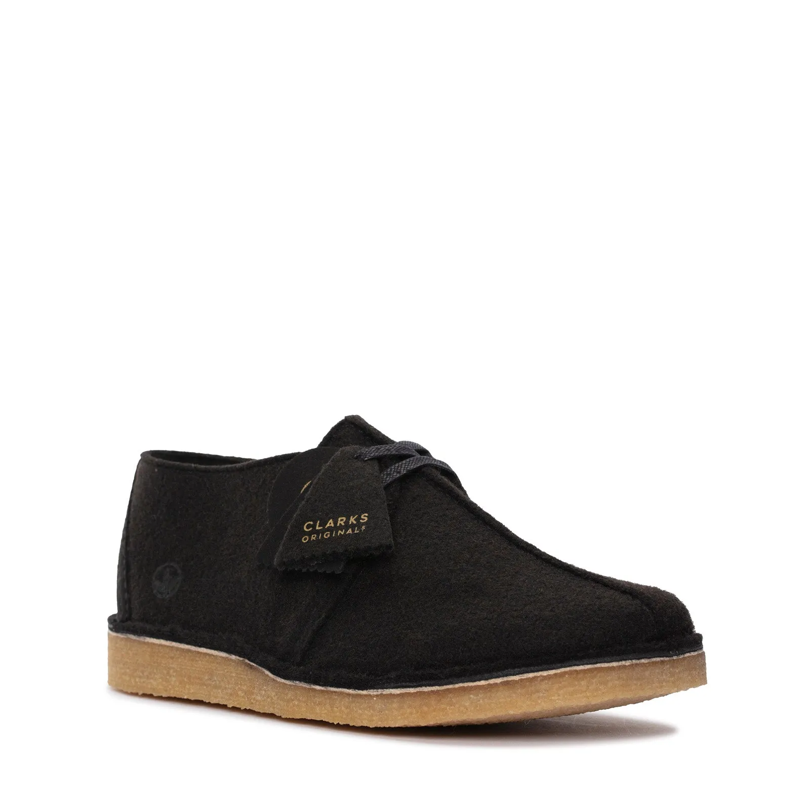 Clarks Originals Desert Trek Men's Black Felt Suede 26168873