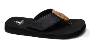 Corkys Summer Break Flip Flops in Black