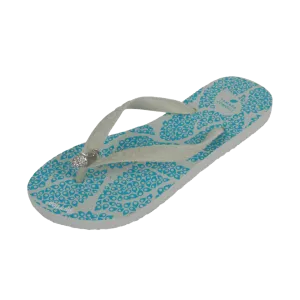 Crystal Pendant Flip Flops