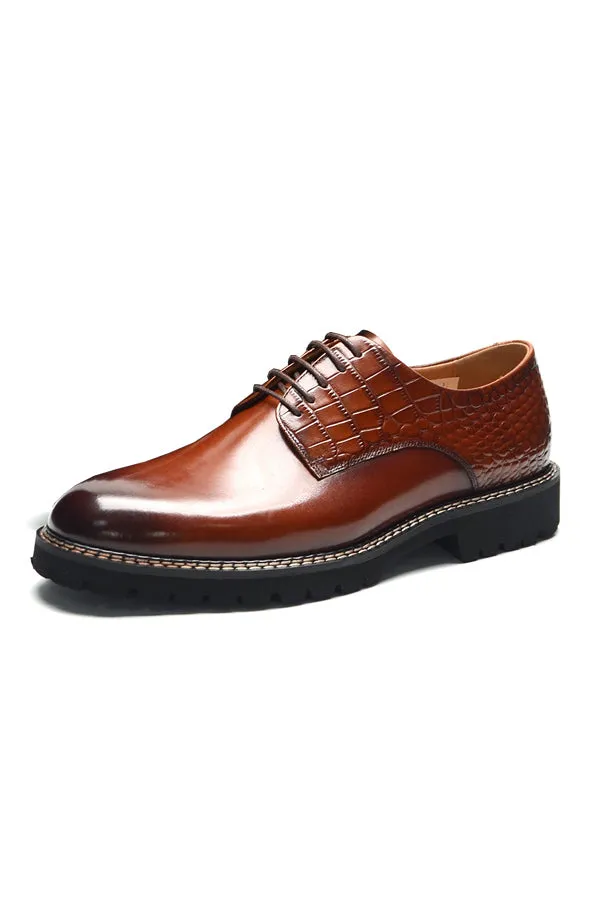 Ebonique Lace-Up Brogue Refinement