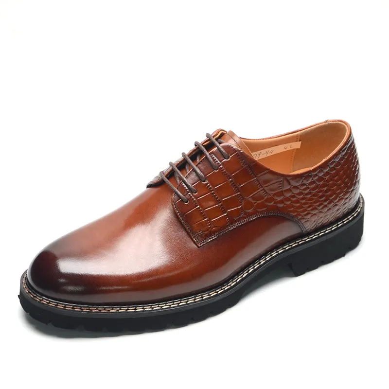 Ebonique Lace-Up Brogue Refinement