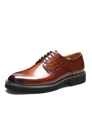 Ebonique Lace-Up Brogue Refinement