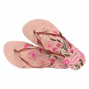 Havaianas Ballet Rose Flowers Slim Flip Flops