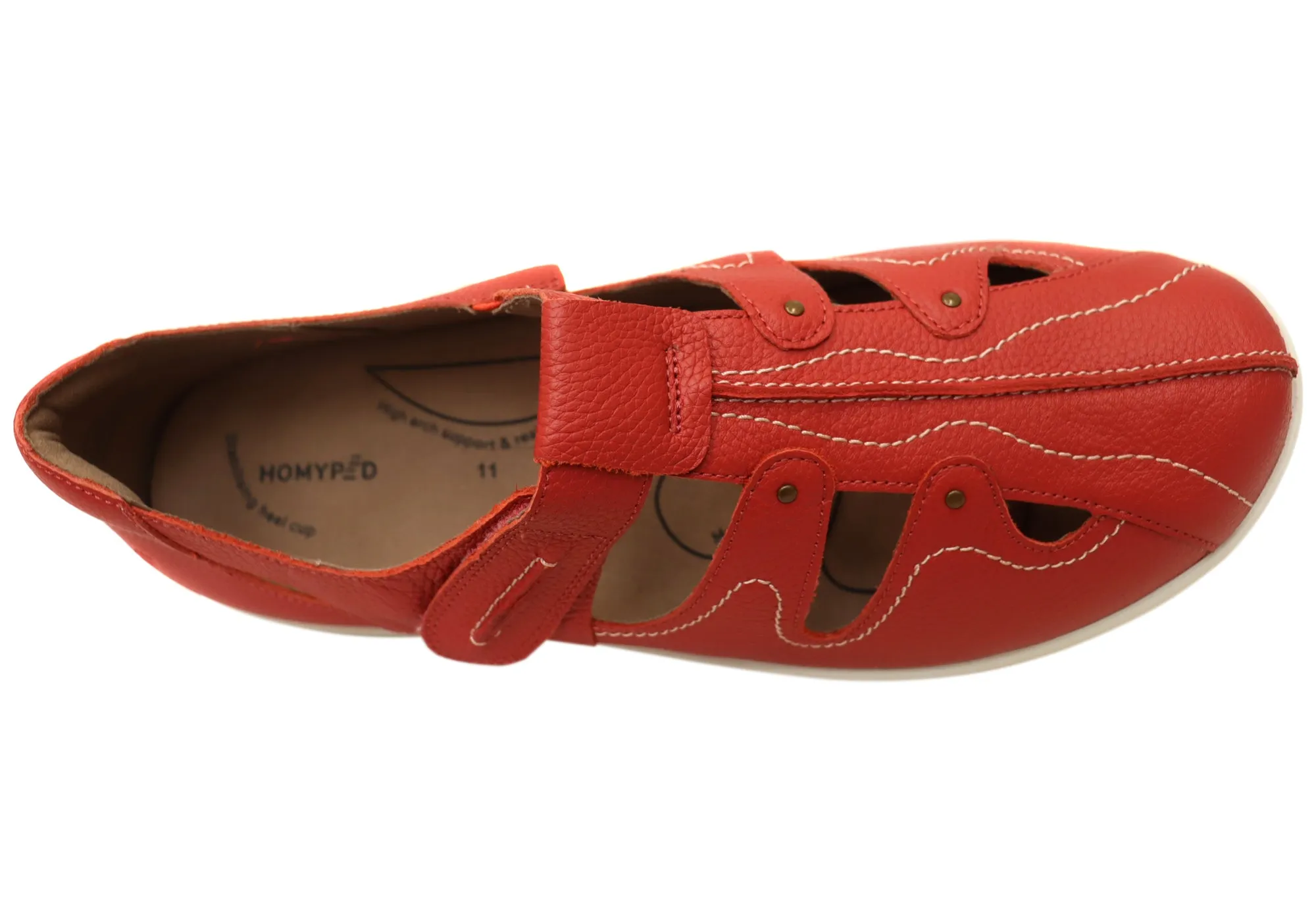 Homyped Jamima Womens Supportive Comfortable Leather Shoes