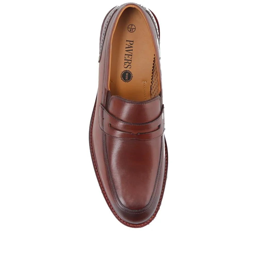 Leather Penny Slip-On Shoes - PERFO40009 / 326 144