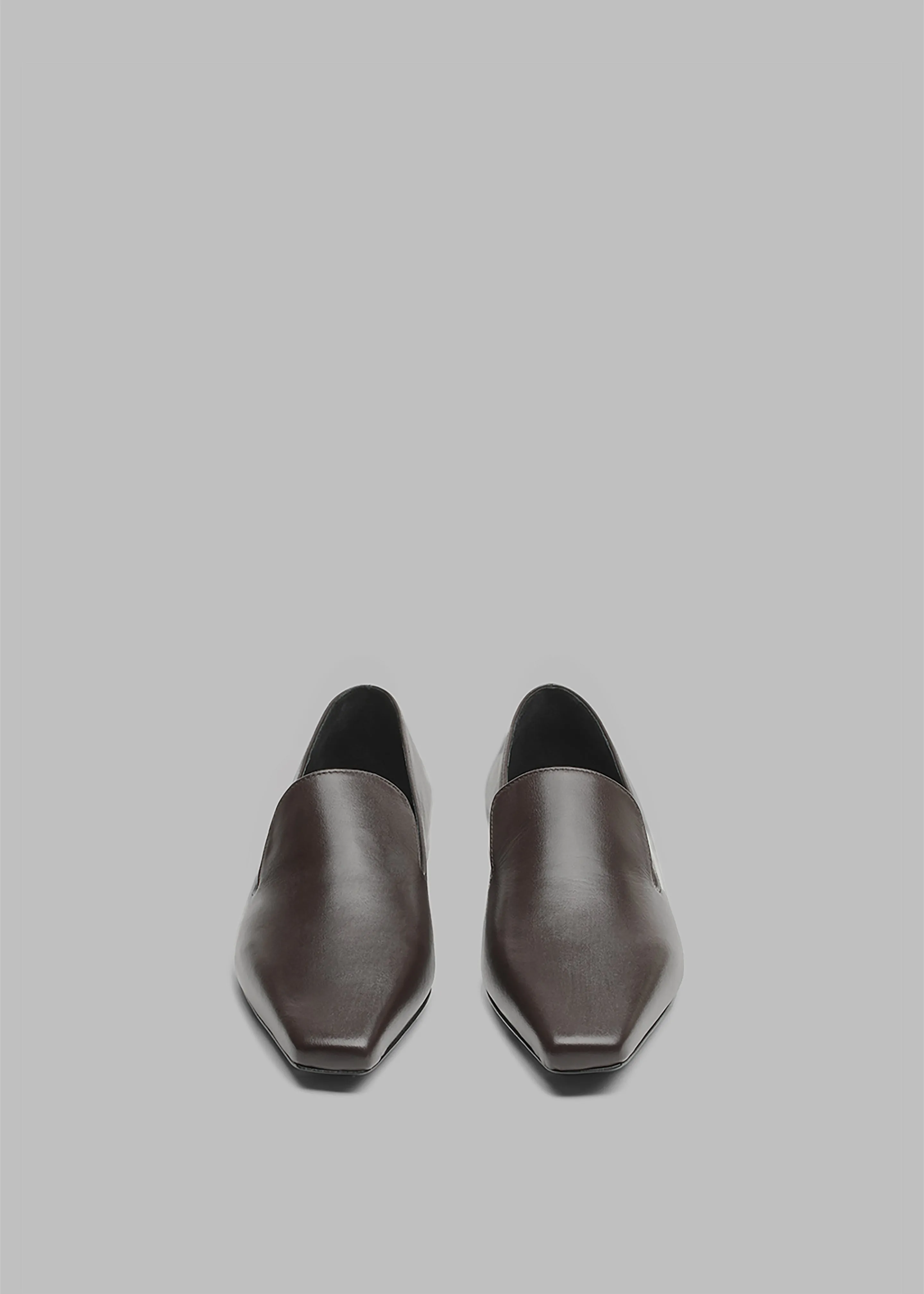 Loulou Studio Carole Leather Loafers - Choco