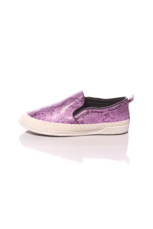 MAHER - Purple snakeskin print loafers! 8.5