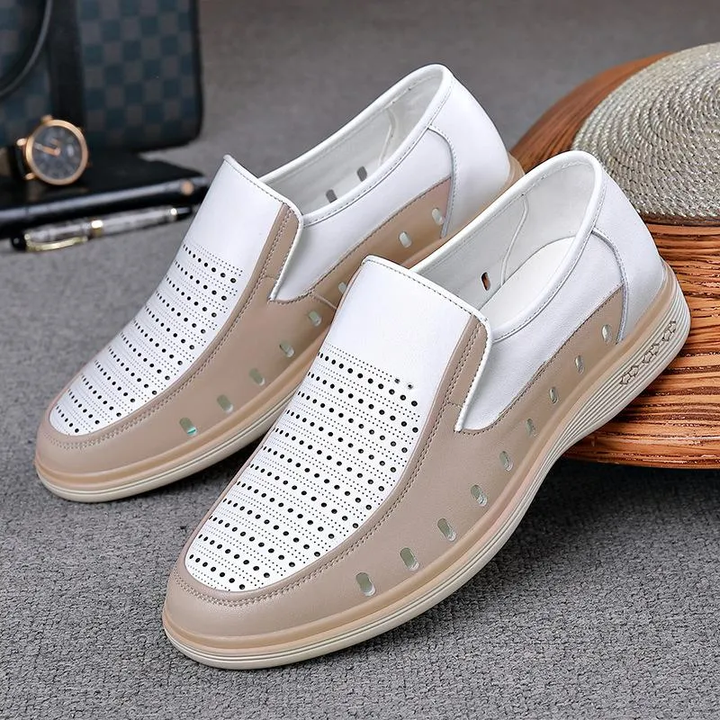 Men's Daily PU Waterproof Loafers & Slip-Ons