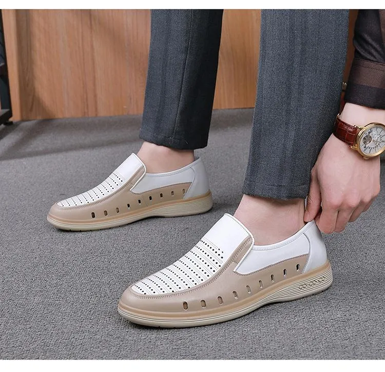 Men's Daily PU Waterproof Loafers & Slip-Ons