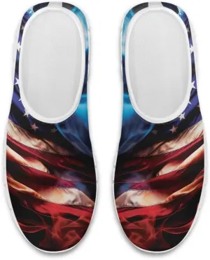 Men's Fashion Sneakers Slip On Walking Loafers Travel ShoesWhite Sole