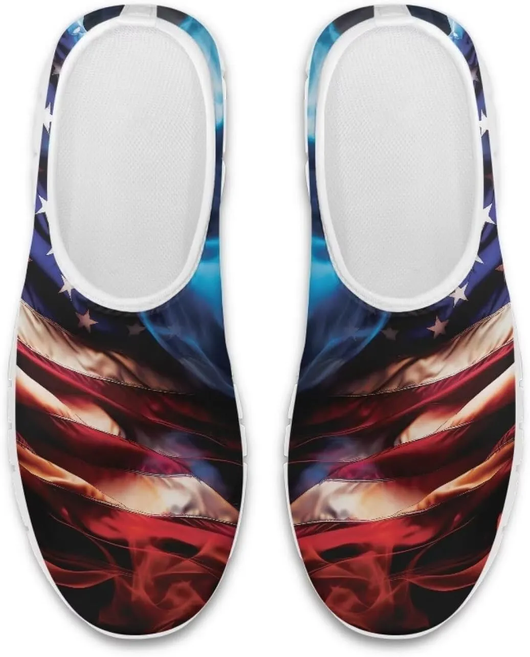 Men's Fashion Sneakers Slip On Walking Loafers Travel ShoesWhite Sole