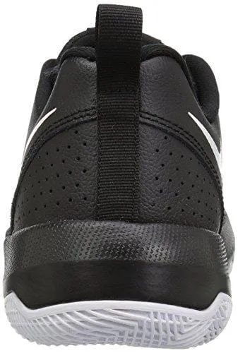Nike Boys' Team Hustle Quick (GS) Basketball Shoe, Black/White, 5 M US Big Kid