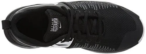 Nike Boys' Team Hustle Quick (GS) Basketball Shoe, Black/White, 5 M US Big Kid