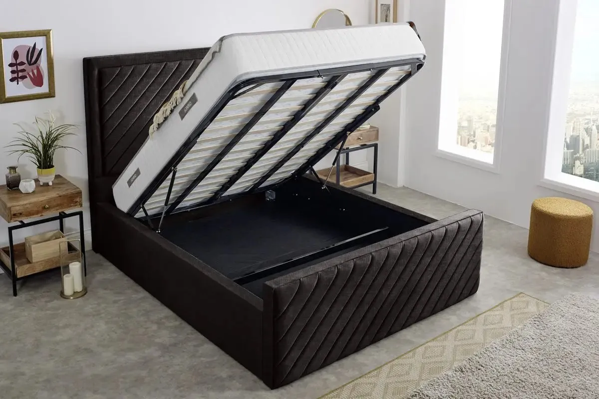 Oxford Upholstered Ottoman Bed