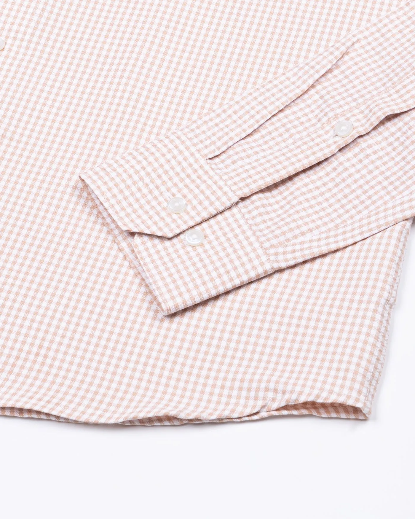 Primus Brown Gingham Oxford Cotton Shirt