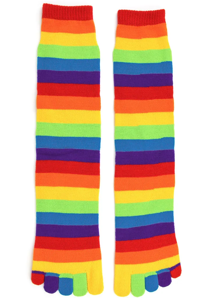 Rainbow Toe Socks