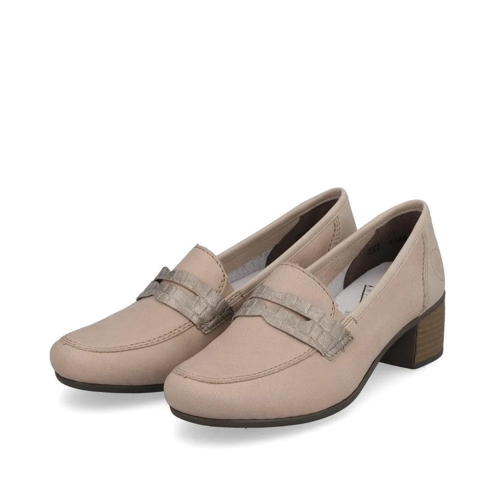 Rieker Womens Loafer 41662-62 Beige