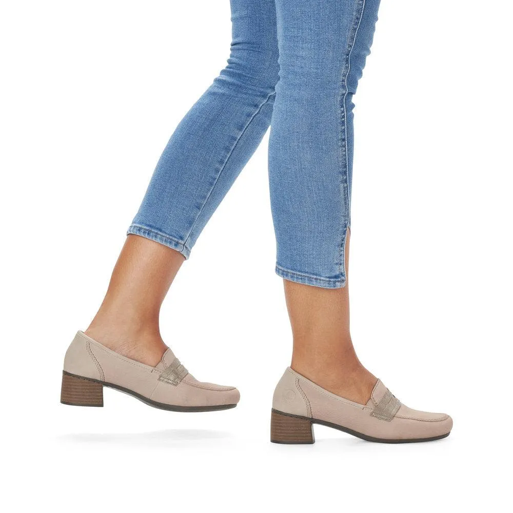 Rieker Womens Loafer 41662-62 Beige