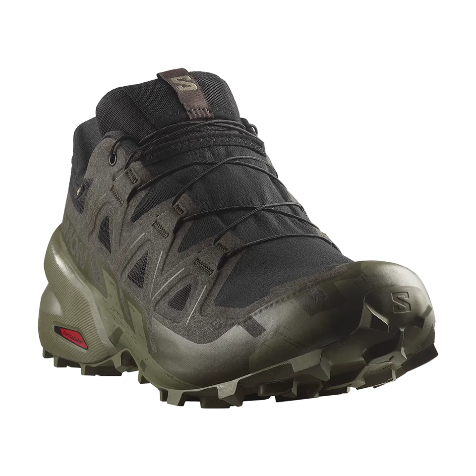 Salomon Men's Speedcross 6 GTX Black/Peat/Deep Lichen Green