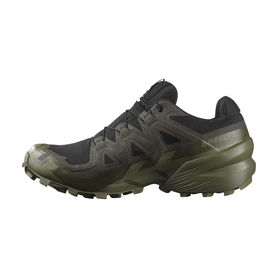 Salomon Men's Speedcross 6 GTX Black/Peat/Deep Lichen Green