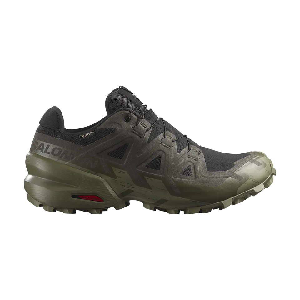Salomon Men's Speedcross 6 GTX Black/Peat/Deep Lichen Green