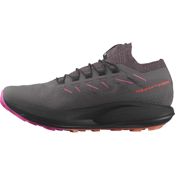 Salomon Pulsar Trail 2 Pro Shoes (Women's) Plum Kitten / Black / Pink Glo