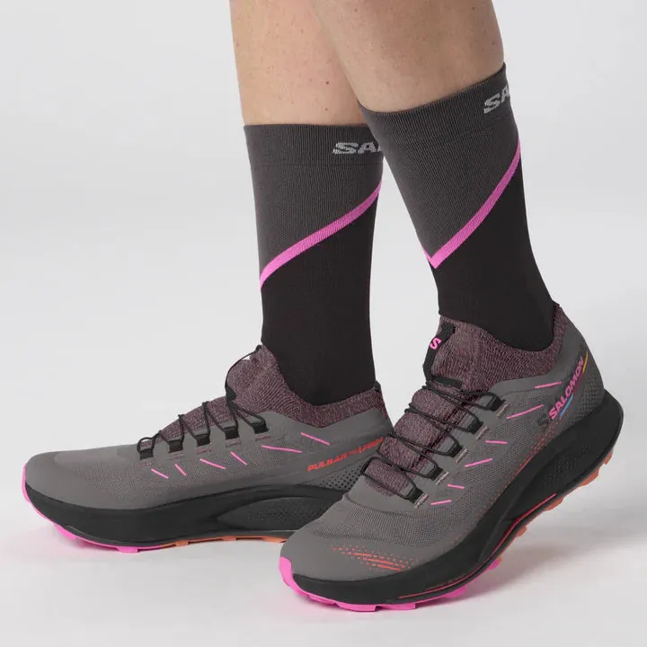 Salomon Pulsar Trail 2 Pro Shoes (Women's) Plum Kitten / Black / Pink Glo