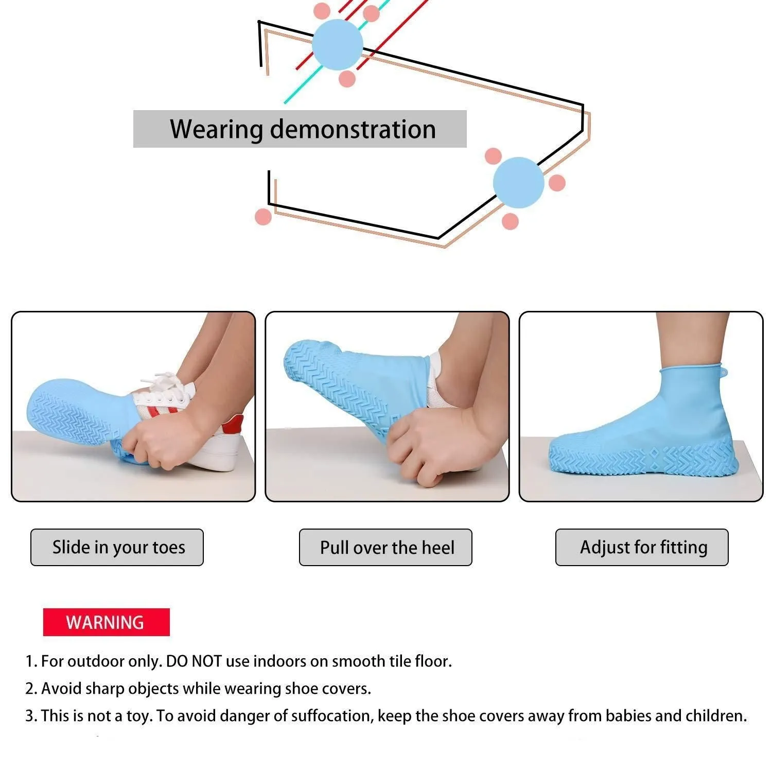 Silicone Reusable Anti-skid Monsoon Shoe Cover