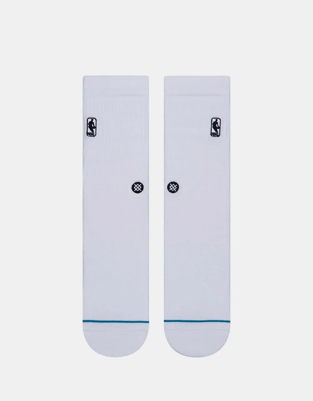 Stance x NBA Logoman Crew Socks - White