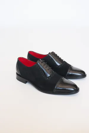 Stylish Durable Black Men leather shoes