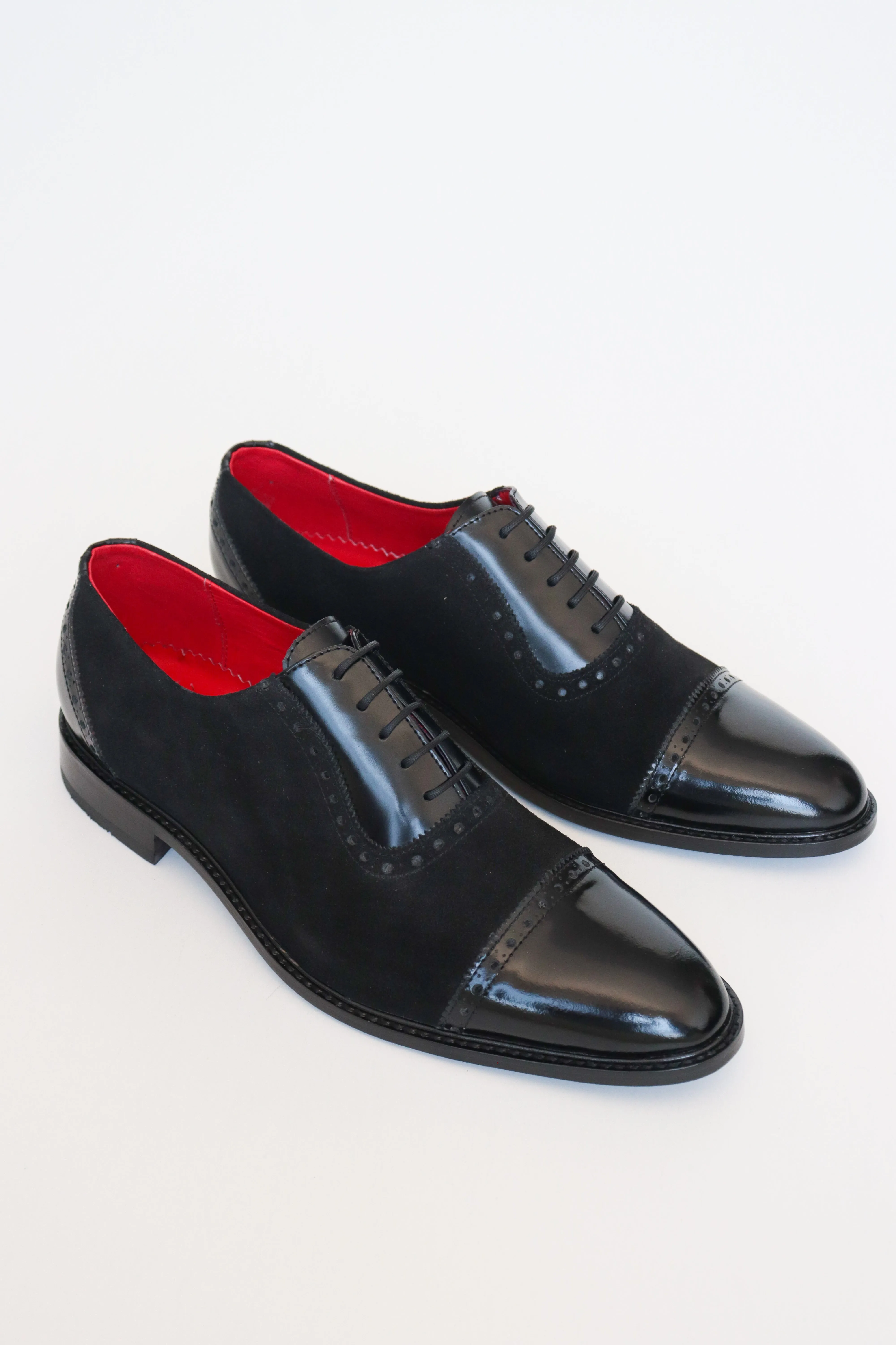 Stylish Durable Black Men leather shoes