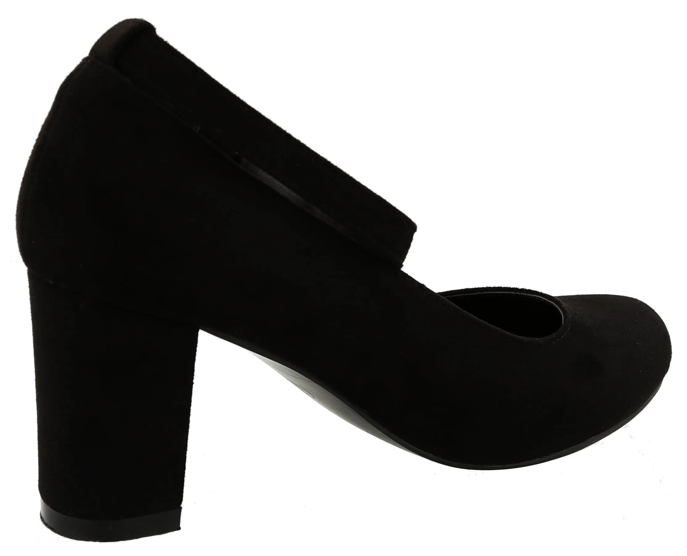 Top Moda Women's Ankle Strappy Closed Round Toe Chunky Stacked Block Heel