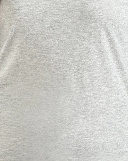 Women Halter Neck Quarter Sleeve Top | Light Grey