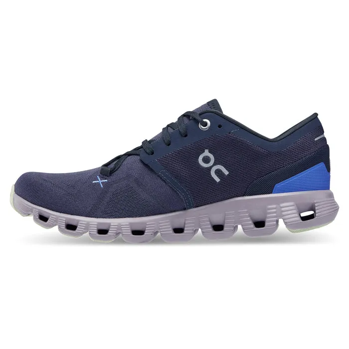Womens On Running Cloud X 3 in Midnight/Heron